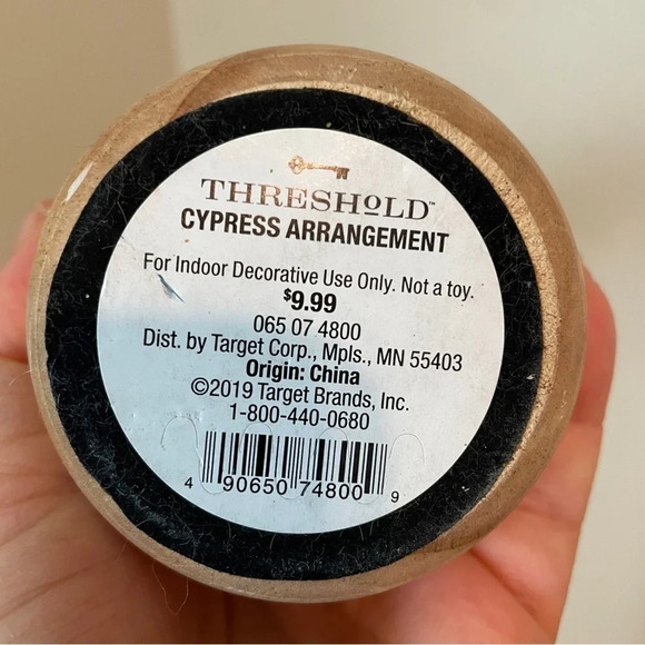 Threshold faux Lemon cypress arrangement mini Christmas tree boho farmhouse - Picture 2 of 3